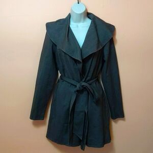 Kika Paprika belted Jacket Cardigan Open Front Pockets NWT sz 3